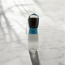 Load image into Gallery viewer, 2 in 1 Portable Pet Bowl Bottle With Food Compartment