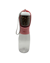 Load image into Gallery viewer, 2 in 1 Portable Pet Bowl Bottle With Food Compartment
