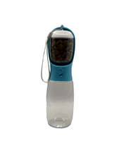 Load image into Gallery viewer, 2 in 1 Portable Pet Bowl Bottle With Food Compartment
